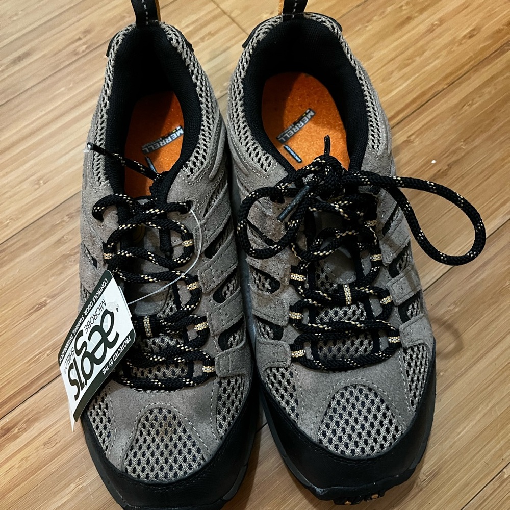 Merrell Gray and Black Kids Sneakers